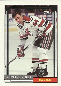 #160 Stephane Richer - New Jersey Devils - 1992-93 Topps Hockey