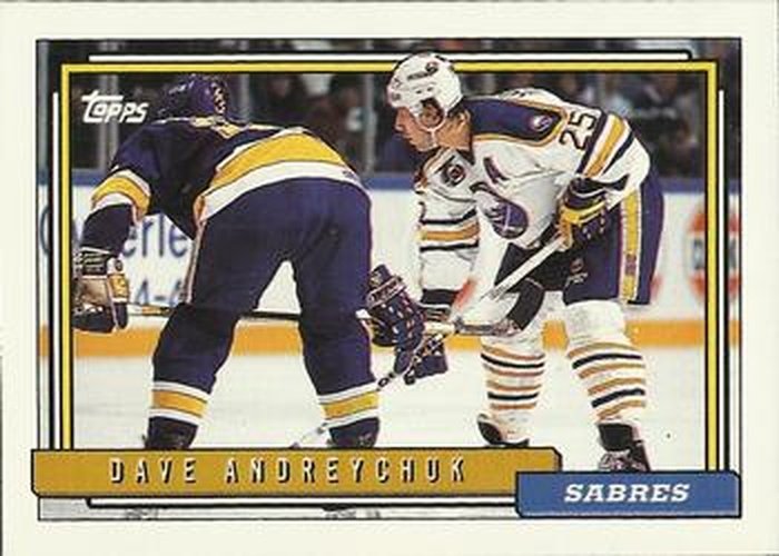 #164 Dave Andreychuk - Buffalo Sabres - 1992-93 Topps Hockey