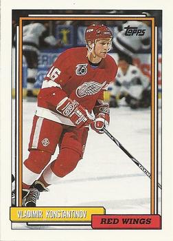 #165 Vladimir Konstantinov - Detroit Red Wings - 1992-93 Topps Hockey