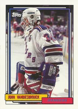 #169 John Vanbiesbrouck - New York Rangers - 1992-93 Topps Hockey