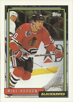 #172 Mike Hudson - Chicago Blackhawks - 1992-93 Topps Hockey