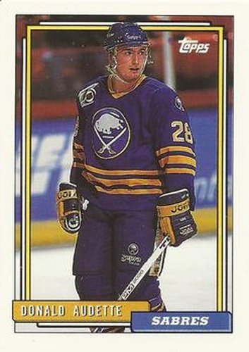 #206 Donald Audette - Buffalo Sabres - 1992-93 Topps Hockey