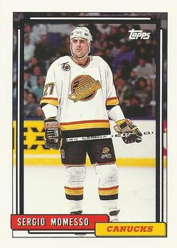 #214 Sergio Momesso - Vancouver Canucks - 1992-93 Topps Hockey