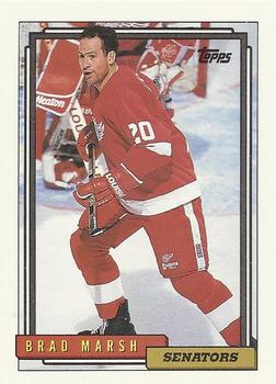 #215 Brad Marsh - Ottawa Senators - 1992-93 Topps Hockey
