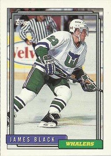 #232 James Black - Hartford Whalers - 1992-93 Topps Hockey