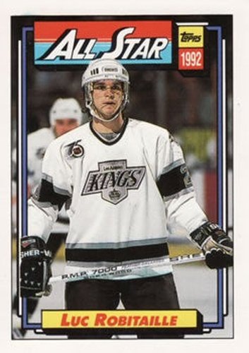 #266 Luc Robitaille - Los Angeles Kings - 1992-93 Topps Hockey