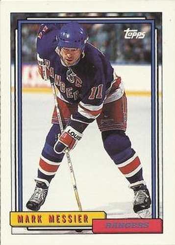 #274 Mark Messier - New York Rangers - 1992-93 Topps Hockey