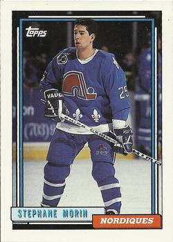#316 Stephane Morin - Quebec Nordiques - 1992-93 Topps Hockey