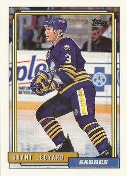 #321 Grant Ledyard - Buffalo Sabres - 1992-93 Topps Hockey