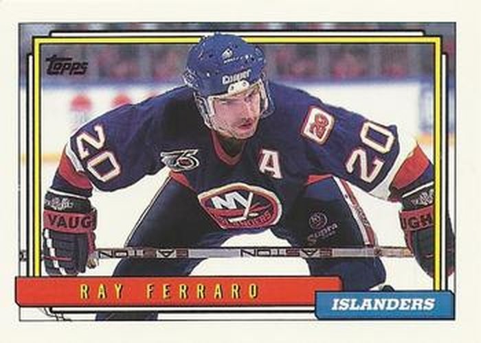 #324 Ray Ferraro - New York Islanders - 1992-93 Topps Hockey