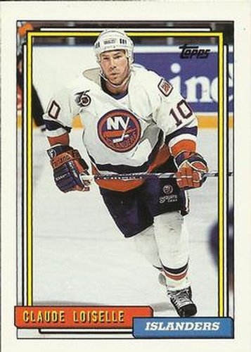 #338 Claude Loiselle - New York Islanders - 1992-93 Topps Hockey