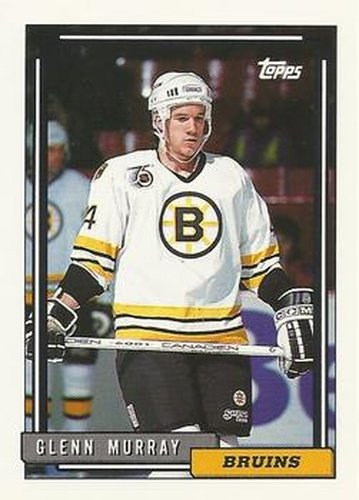 #370 Glen Murray - Boston Bruins - 1992-93 Topps Hockey