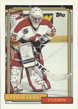 #385 Jeff Reese - Calgary Flames - 1992-93 Topps Hockey