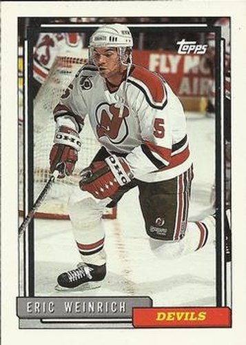 #399 Eric Weinrich - New Jersey Devils - 1992-93 Topps Hockey