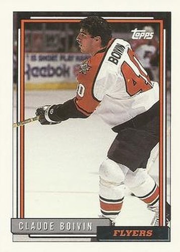 #427 Claude Boivin - Philadelphia Flyers - 1992-93 Topps Hockey