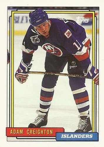 #451 Adam Creighton - New York Islanders - 1992-93 Topps Hockey