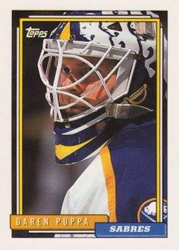 #457 Daren Puppa - Buffalo Sabres - 1992-93 Topps Hockey
