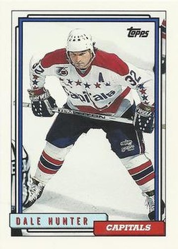 #464 Dale Hunter - Washington Capitals - 1992-93 Topps Hockey