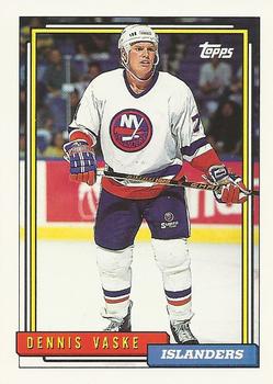 #87 Dennis Vaske - New York Islanders - 1992-93 Topps Hockey