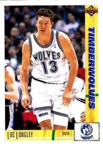 #491 Luc Longley - Minnesota Timberwolves - 1991-92 Upper Deck Basketball