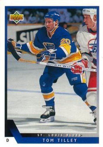 #491 Tom Tilley - St. Louis Blues - 1993-94 Upper Deck Hockey
