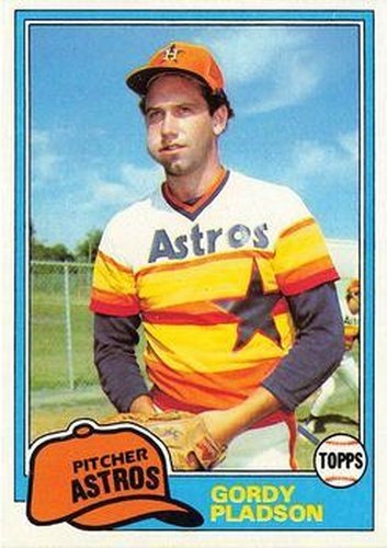 #491 Gordy Pladson - Houston Astros - 1981 Topps Baseball