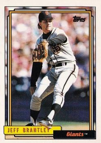 #491 Jeff Brantley - San Francisco Giants - 1992 Topps Baseball