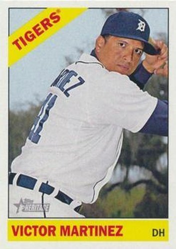 #491a Victor Martinez - Detroit Tigers - 2015 Topps Heritage Baseball