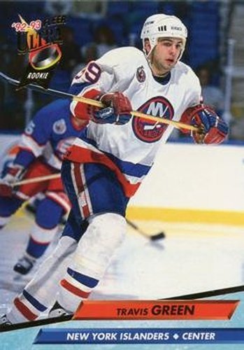 #343 Travis Green - New York Islanders - 1992-93 Ultra Hockey