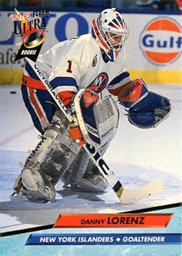 #345 Danny Lorenz - New York Islanders - 1992-93 Ultra Hockey
