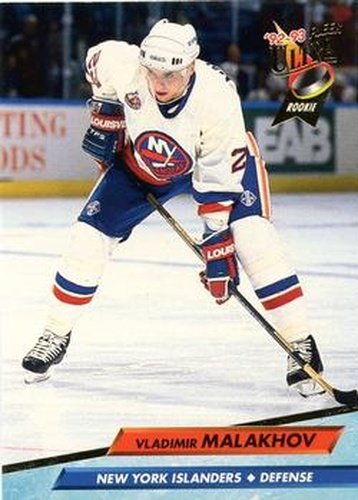 #346 Vladimir Malakhov - New York Islanders - 1992-93 Ultra Hockey