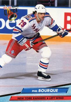 #352 Phil Bourque - New York Rangers - 1992-93 Ultra Hockey
