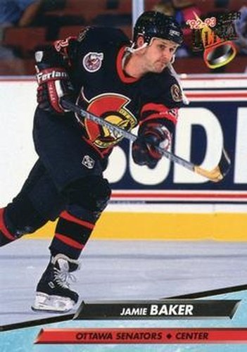#360 Jamie Baker - Ottawa Senators - 1992-93 Ultra Hockey