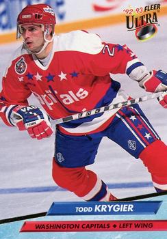 #438 Todd Krygier - Washington Capitals - 1992-93 Ultra Hockey