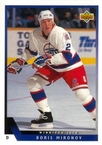 #492 Boris Mironov - Winnipeg Jets - 1993-94 Upper Deck Hockey