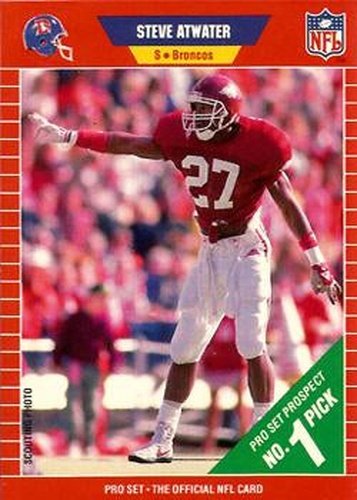 #492 Steve Atwater - Denver Broncos - 1989 Pro Set Football