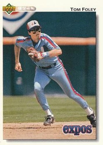 #492 Tom Foley - Montreal Expos - 1992 Upper Deck Baseball
