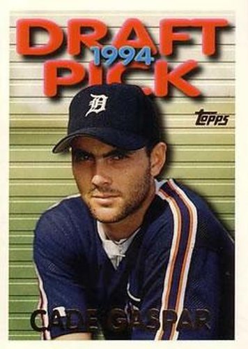 #492 Cade Gaspar - Detroit Tigers - 1995 Topps Baseball