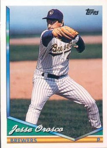 #492 Jesse Orosco - Milwaukee Brewers - 1994 Topps Baseball