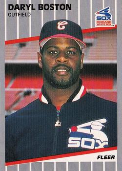 #492 Daryl Boston - Chicago White Sox - 1989 Fleer Baseball