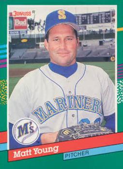 #493 Matt Young - Seattle Mariners - 1991 Donruss Baseball