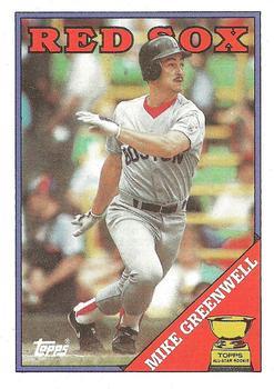 #493 Mike Greenwell - Boston Red Sox - 1988 Topps Baseball
