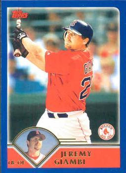 #494 Jeremy Giambi - Boston Red Sox - 2003 Topps Baseball