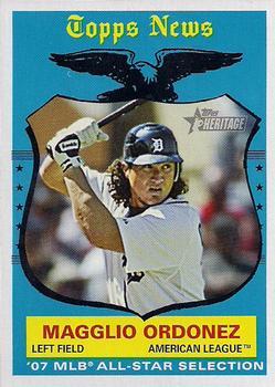 #494 Magglio Ordonez - Detroit Tigers - 2008 Topps Heritage Baseball