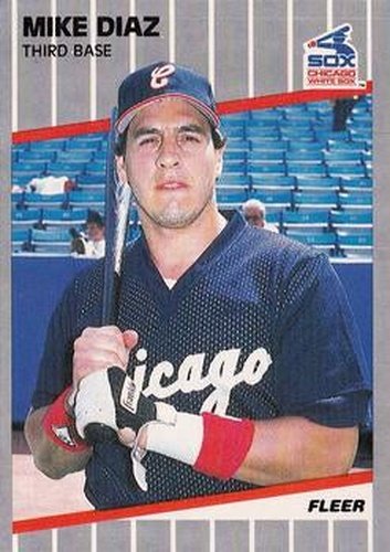 #494 Mike Diaz - Chicago White Sox - 1989 Fleer Baseball