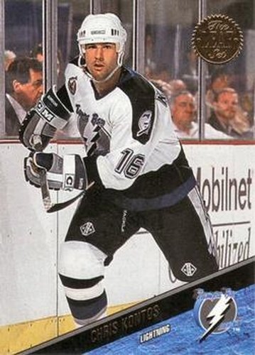 #160 Chris Kontos - Tampa Bay Lightning - 1993-94 Leaf Hockey