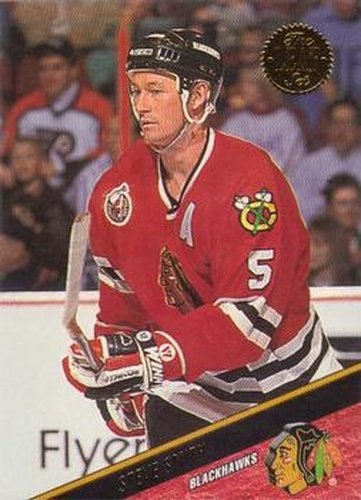 #95 Steve Smith - Chicago Blackhawks - 1993-94 Leaf Hockey