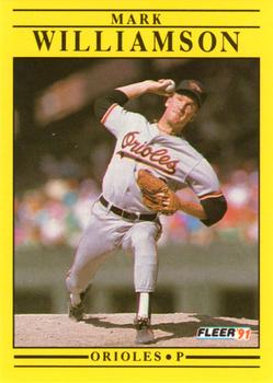 #495 Mark Williamson - Baltimore Orioles - 1991 Fleer Baseball