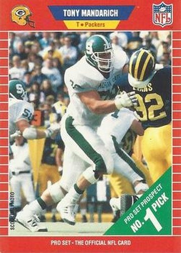 #495 Tony Mandarich - Green Bay Packers - 1989 Pro Set Football