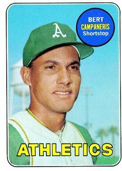 #495 Bert Campaneris - Oakland Athletics - 1969 Topps Baseball